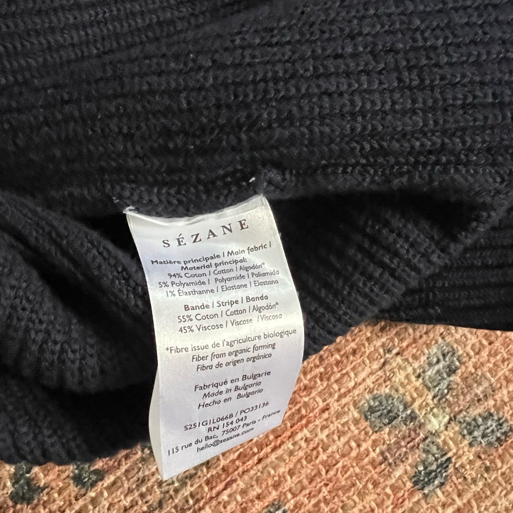 Sezane | Isaure Cardigan | Navy | Large - Picture 5 of 5